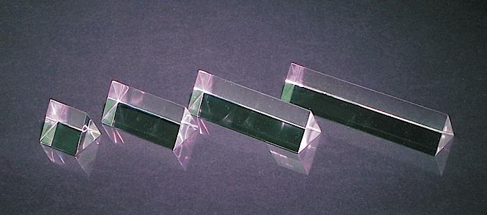 GLASS EQUILATERAL PRISM, 25MM X 25MM | UNI1-PGE025