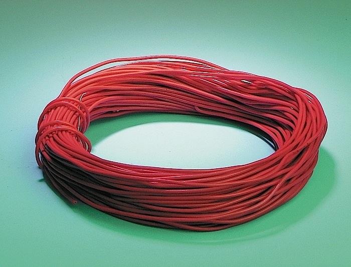 PLASTIC INSULATED COPPER WIRE, RED, 100-FOOT ROLL | UNI1-WCP22-R