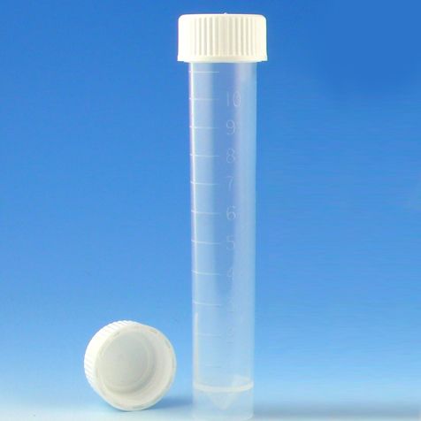 Transport tube, 10mL, PP, SS, attach white screwcap, MG, STR | GLO1-6102S